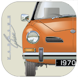 VW Karmann Ghia Coupe 1970-71 Coaster 7